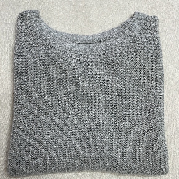 Grey Crew Neck Knitted Sweater Nordstrom Rubbish - Picture 5 of 10